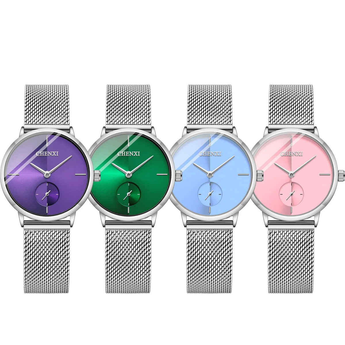 CHENXI 061 Couple Watch High Quality Stainless Steel Mens Quartz Watches Luxury Women Bracelet Jewelry Relojes Hombre Waterproof