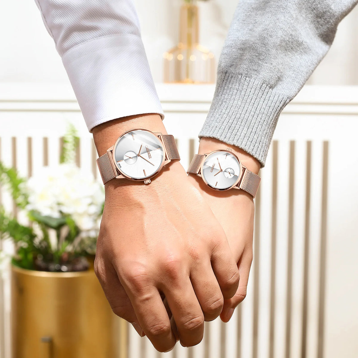 CHENXI 061 Couple Watch High Quality Stainless Steel Mens Quartz Watches Luxury Women Bracelet Jewelry Relojes Hombre Waterproof